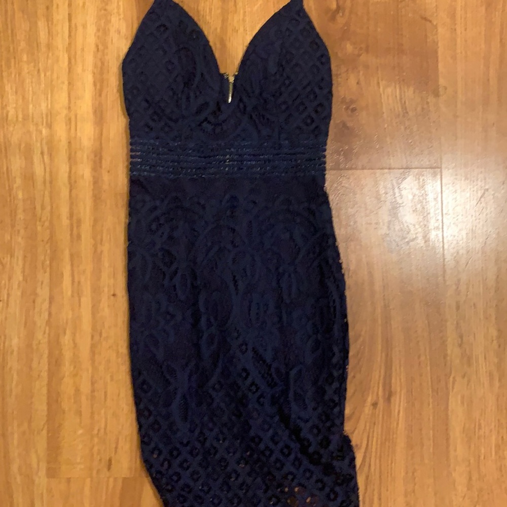 Lace Blue Dress